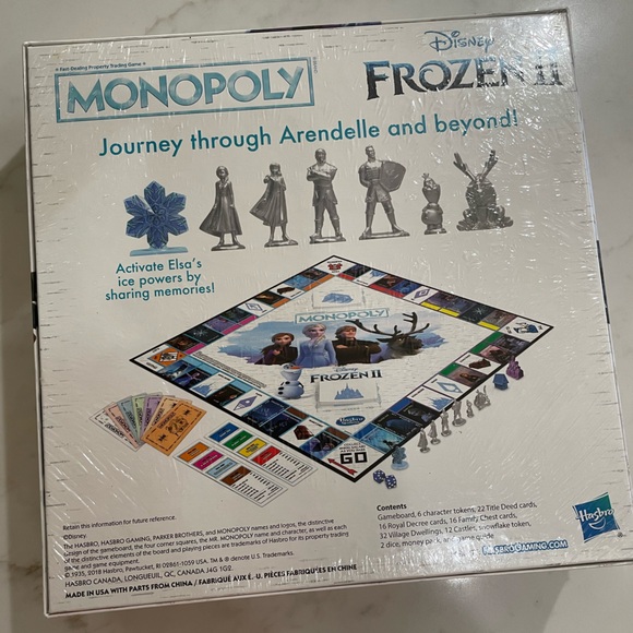 Never been used Frozen 2 monopoly game - Picture 3 of 5